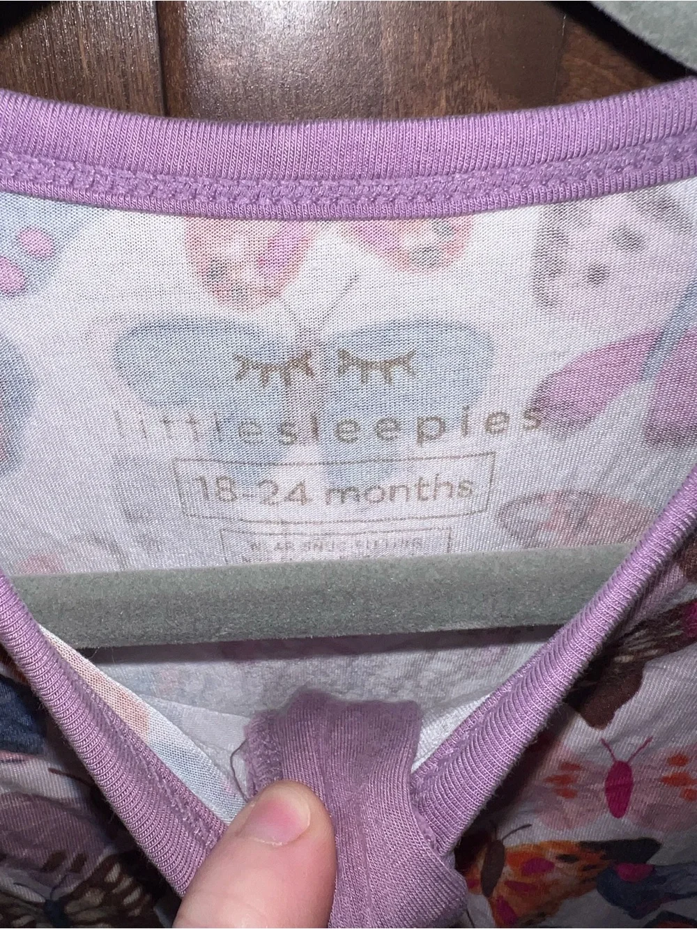 Little Sleepies Butterfly Kisses Zippy